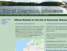 Tablet Screenshot of cityofdeerwood.com